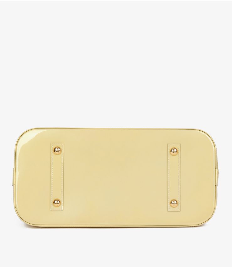 Louis Vuitton Blanc Corail Monogram Vernis Leather Alma GM
