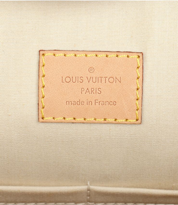 Louis Vuitton Blanc Corail Monogram Vernis Leather Alma GM