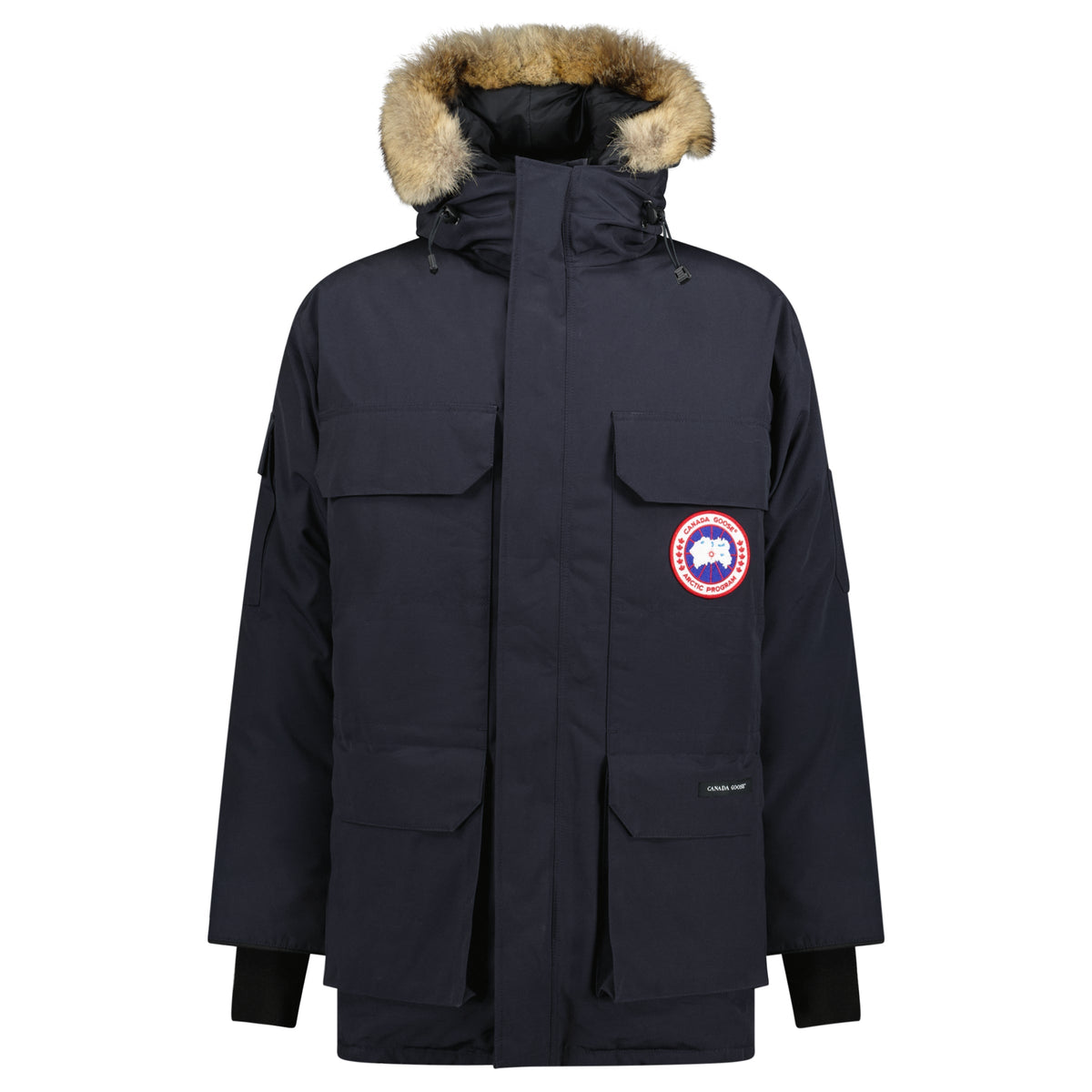 Canada Goose Navy Blue Fur Expedition Coat