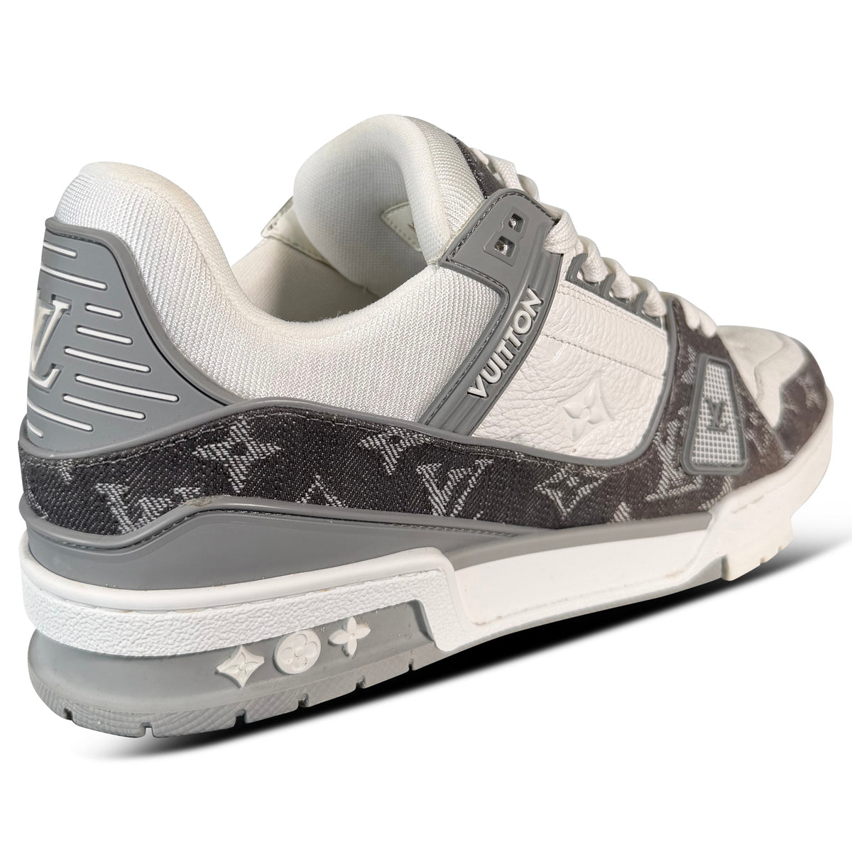 Louis Vuitton Grey Denim Trainers