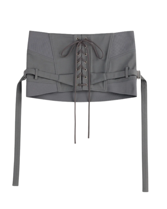 Knwls Grey Lethal Mini Skirt