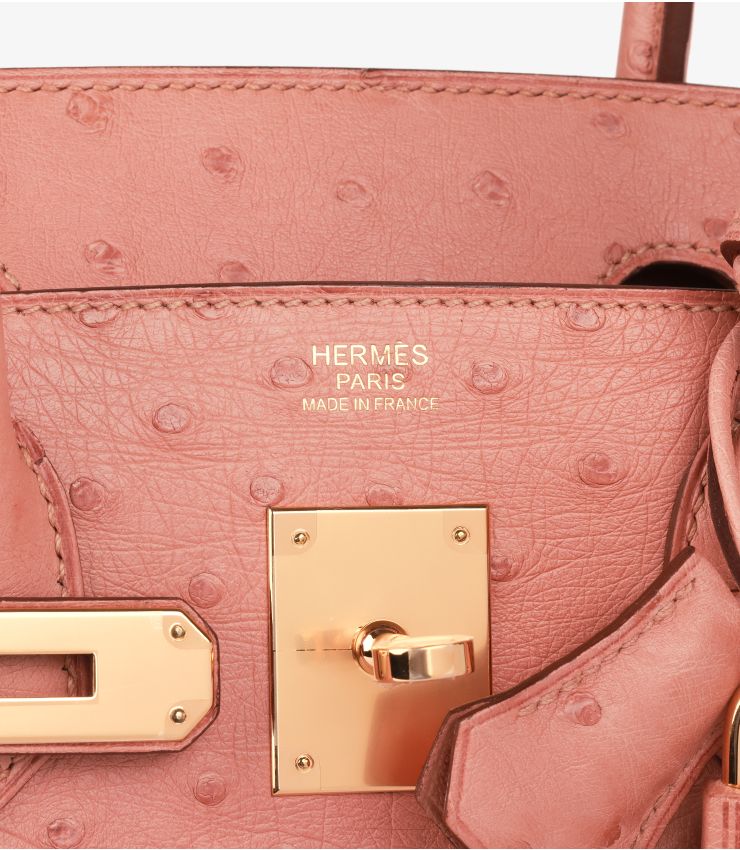 Hermès Terre Cuite Ostrich Leather Birkin 30cm