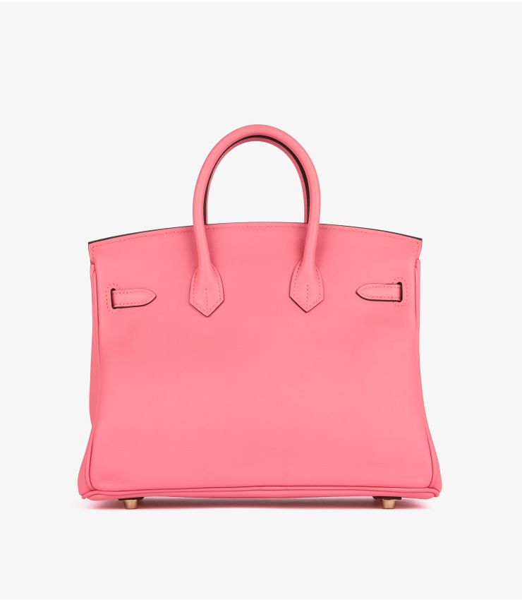 Hermès Rose Lipstick Swift Leather Birkin 25cm Retourne