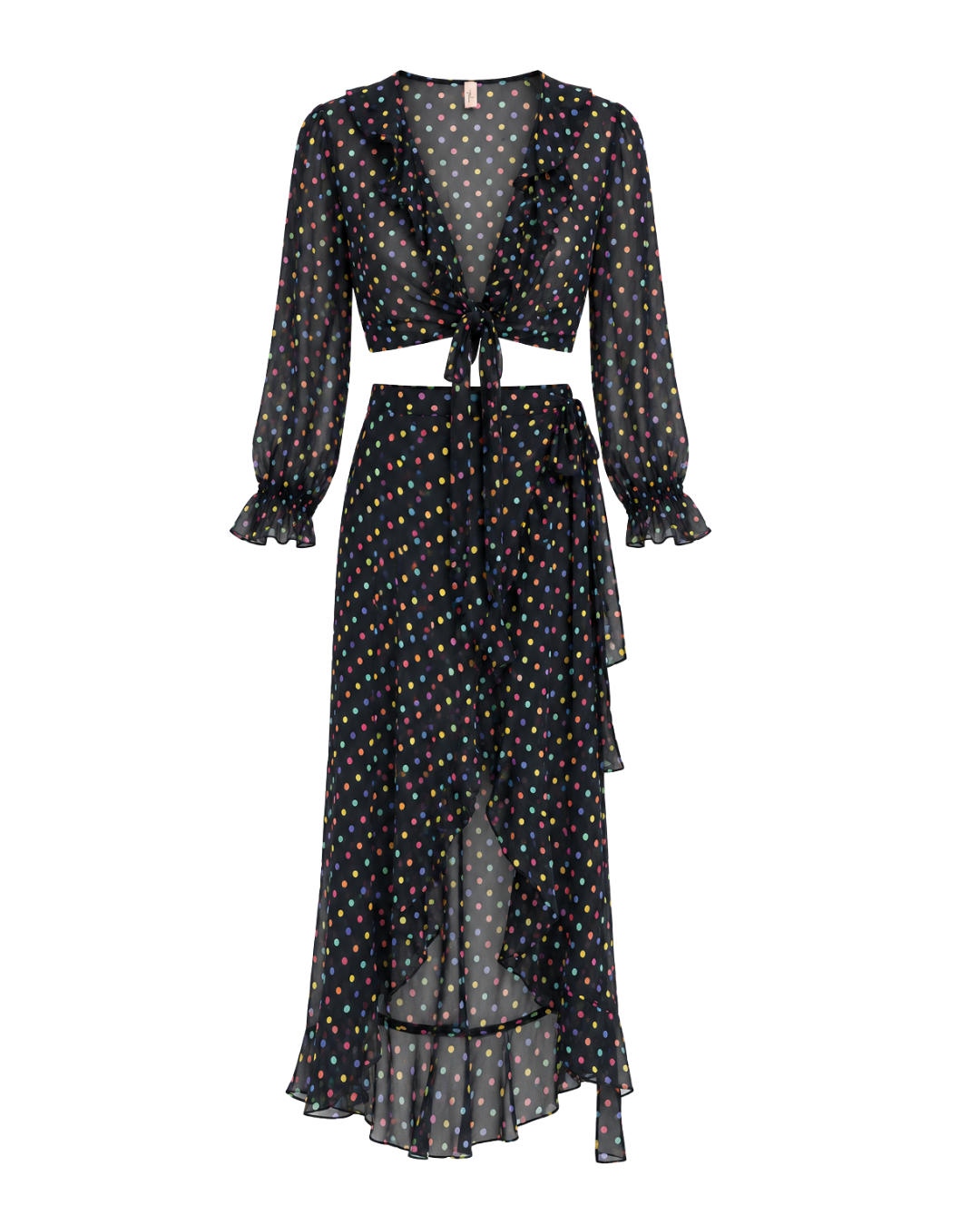 Agent Provocateur polka dot skirt and top set