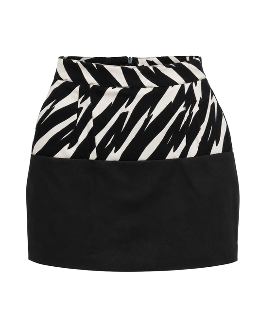 SKRT Zebra print gisella mini skirt