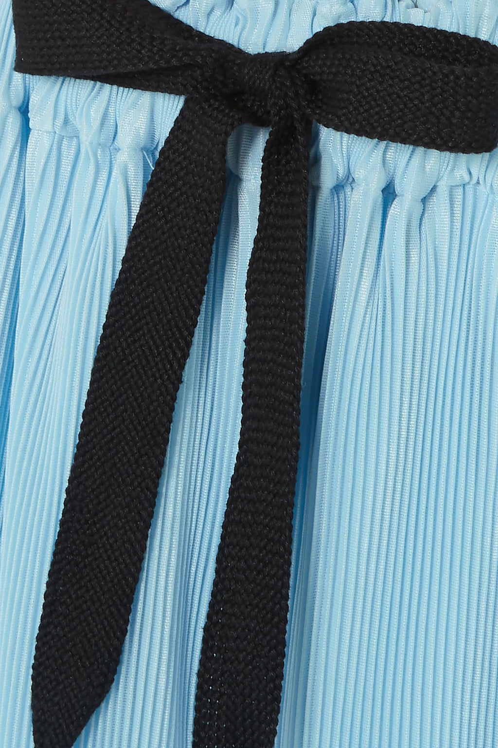 Roland Mouret Haven Blue Plisse Wide Leg Trousers